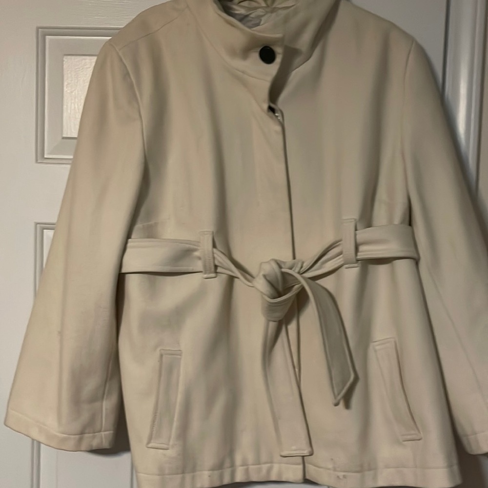OLD NAVY | CREAM WOOL PEACOAT